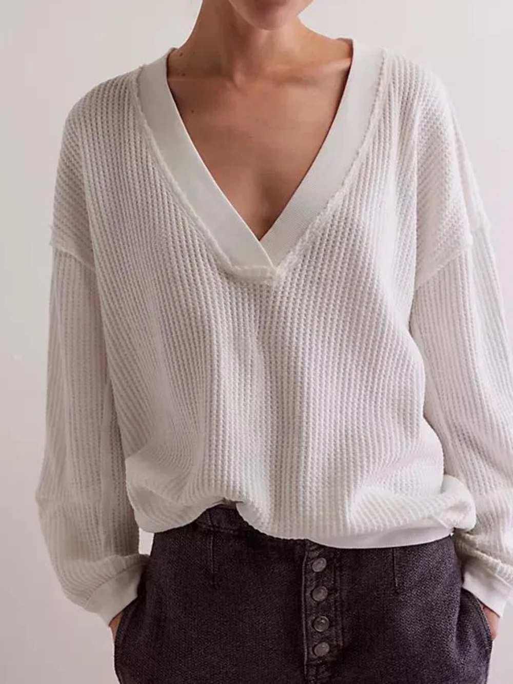 Free People We The Free Ricky Thermal in White